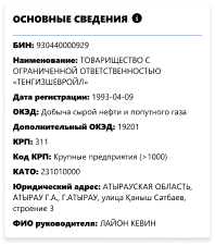 Пример бизнес-справки нерезидента