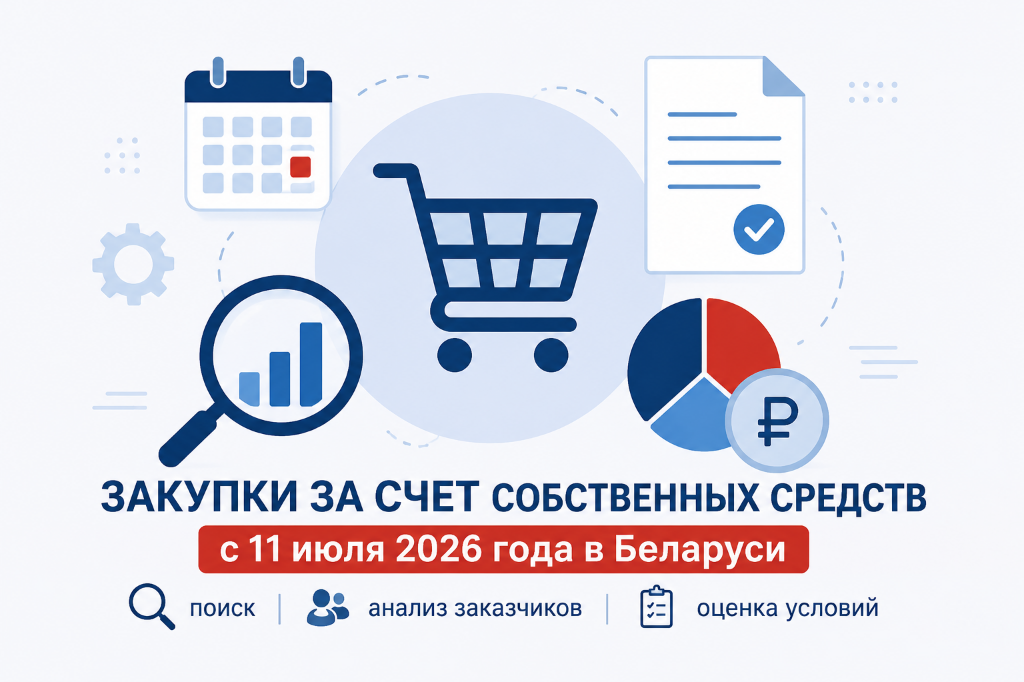 Что изменится в закупках за счет собственных средств с 11 июля 2026 года в Беларуси
