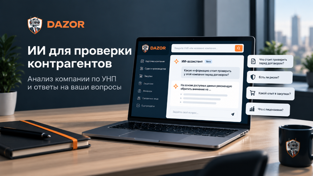ИИ для проверки контрагентов в Беларуси: анализ компании по УНП
