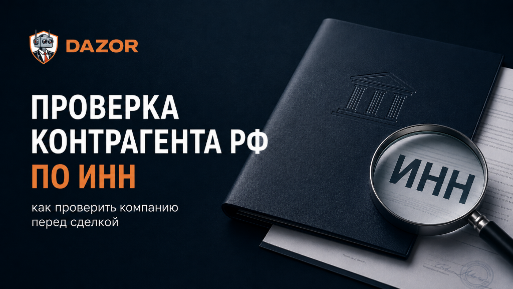 Проверка контрагента РФ по ИНН перед сделкой