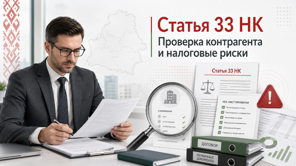 Уклонение от уплаты налогов в Беларуси: как статья 33 НК связана с контрагентами
